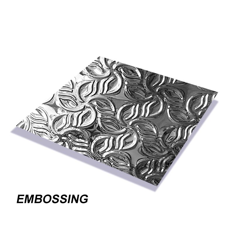 Stainless Steel Embossed Plate 201 304 430 Decoration Stainless Steel