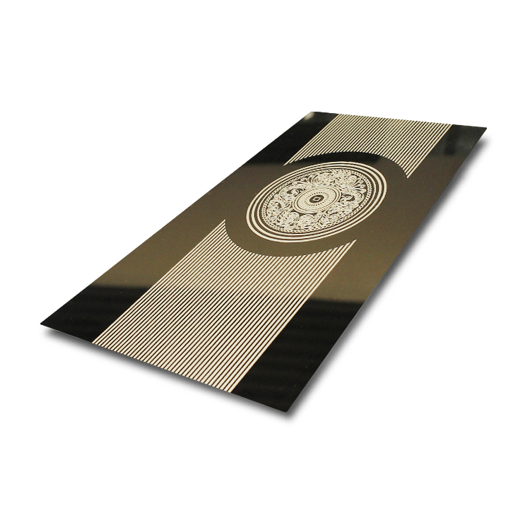 Golden Pvd Coated Ss Sheet , 1219x2438mm Hairline Finish Stainless Steel Sheet
